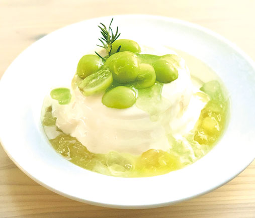 シャインマスカットのパンケーキ