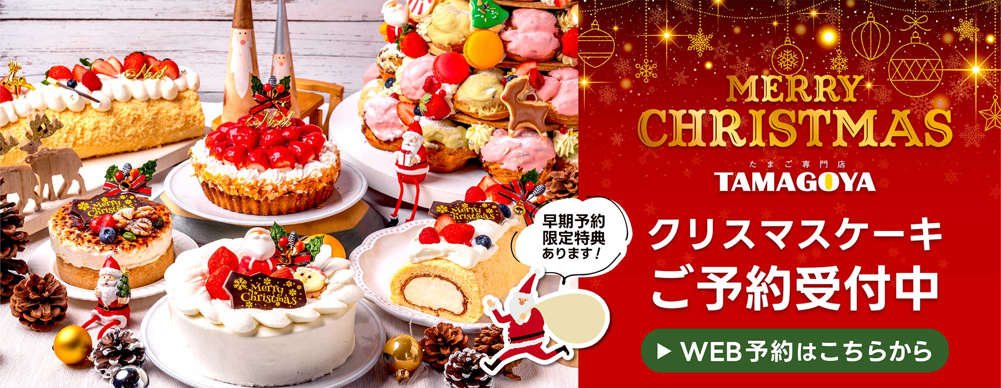 TAMAGOYAクリスマスケーキご予約